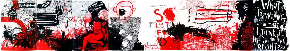 The Wall | litography | 100x560 cm